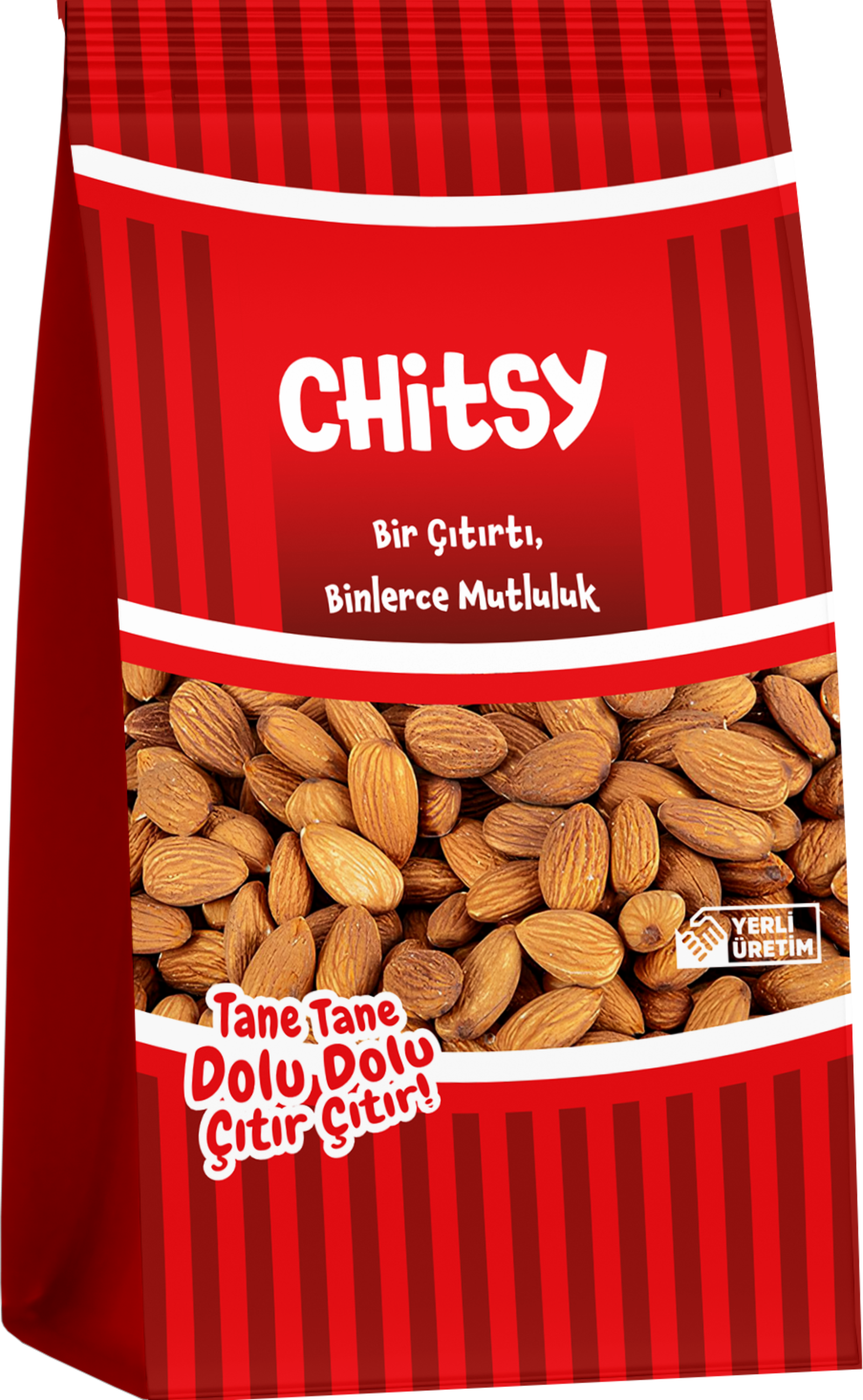 Kavrulmuş badem seçenekleri